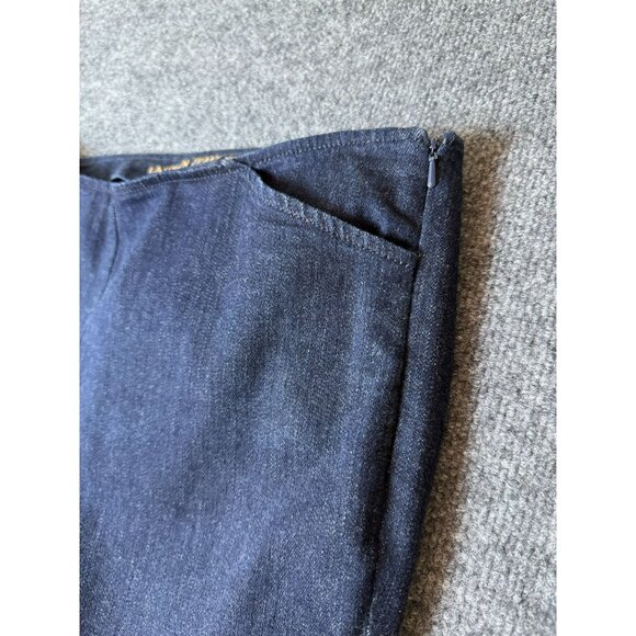 Ralph Lauren Jeans Co. Jeans Womens 10 Straight Side-Zip Dark Wash Denim Classic - Picture 6 of 10